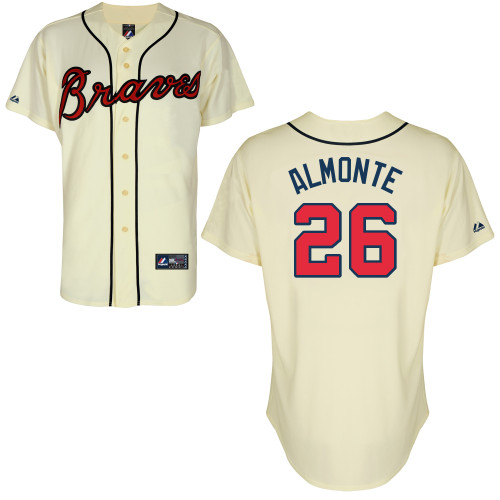 Zoilo Almonte #26 mlb Jersey-Atlanta Braves Women's Authentic Alternate 2 Cool Base Baseball Jersey
